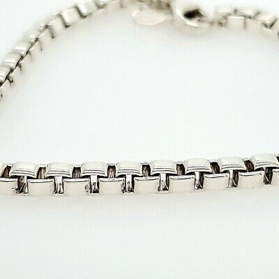 Sterling Silver Tiffany & Co Bracelet Box Link