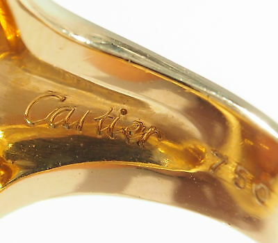 Vintage 18K Cartier Citrine Ring Yellow Gold