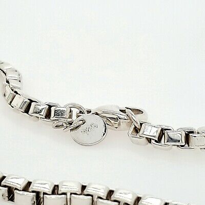 Sterling Silver Tiffany & Co Bracelet Box Link