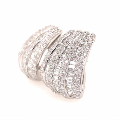 Platinum Diamond Earrings 8.32 carat total weight