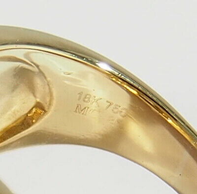 18K Diamond Ring Woven Motif Yellow Gold 1.00ctw