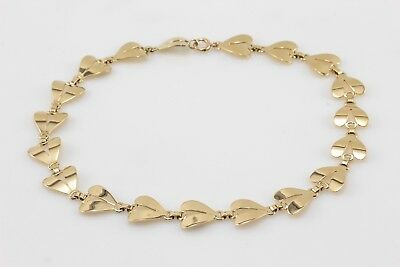 14K Tiffany & Co. Necklace Leaf Hearts Yellow Gold