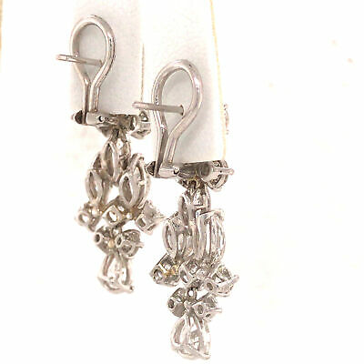 Platinum Multi-Shape Diamond Hanging Earrings