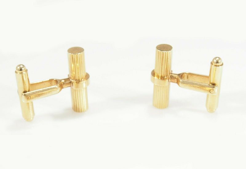 14K Tiffany & Co Vintage Cuff Links Yellow Gold