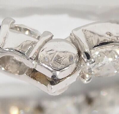 14K Diamond Hoop Earrings White Gold