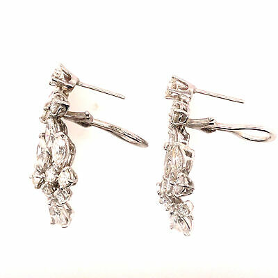 Platinum Multi-Shape Diamond Hanging Earrings