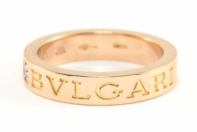 18K Bvlgari Diamond Ring Rose Gold