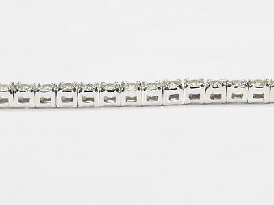 10K Diamond Tennis Bracelet White Gold 3.50ctw
