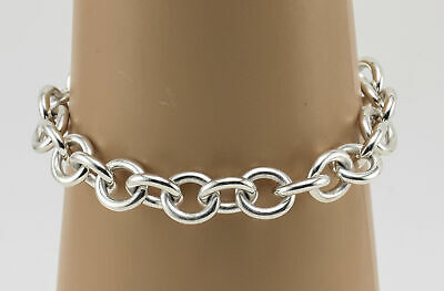 Sterling Silver Tiffany & Co. Heart Tag Charm Bracelet